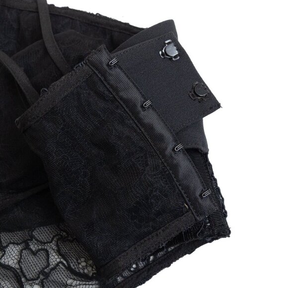 Jonathan Simkhai Lace Layered Top Bra Teegan Black - Picture 12 of 14